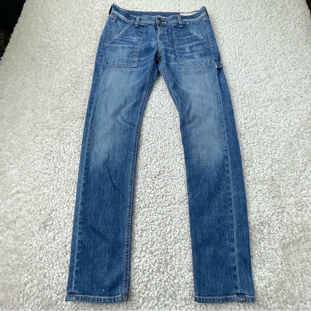 Rag & Bone Dre Carpenter Jeans Cargo Distressed Sz 26 M17 - Picture 2 of 14